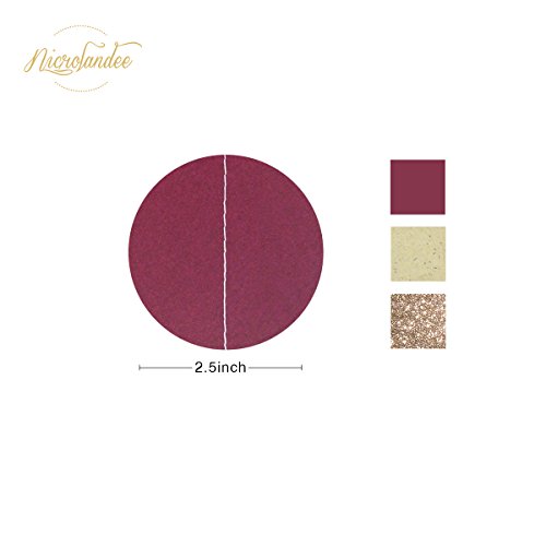 Nicrolandee Burgundy Paper Garland Rose Gold Glitter Dots Hanging Party Garland For Maroon Wedding Engagement Party Baby Shower Bridal Shower Hen Night Party Decorations, 3 Pack/Set 9.8Ft Long #TOP6