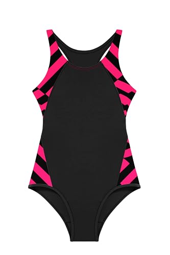 Image of Beautikini Period Swimwear One Piece Leakproof Menstrual Swimsuit Racerback Color Block Bathing Suit for Teen Girls Women