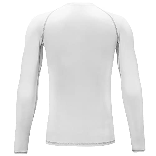 Telaleo 1 Pack Boys' Girls' Compression Shirts Youth Long Sleeve Undershirt Sports Performance Moisture Wicking Baselayer 2 Pack Black White L thumb #3