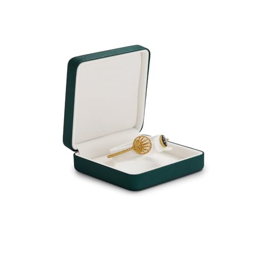 Emeralds Leather Bracelet Bangle Box Jewelry Gift Case Velvet Interior Bracelet Storage Holder(Green)