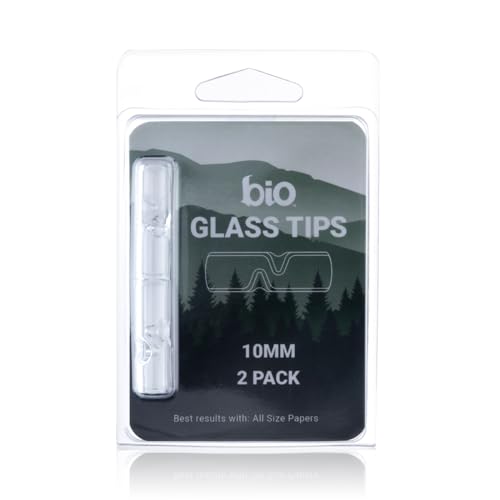 BIO Glass 'The Tube' USA 2 Poke Glass Tips - 10mm Two Poke - 2 Count