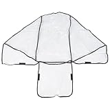 QUMIIRITY Housse De Pluie pour Poussette Double Transparente en PVC, Protection Coupe-Vent...