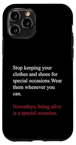 Being Alive is a Special Occasion Daily Gratitude Quote Fun �X�}�z�P�[�X iPhone 11 Pro �p