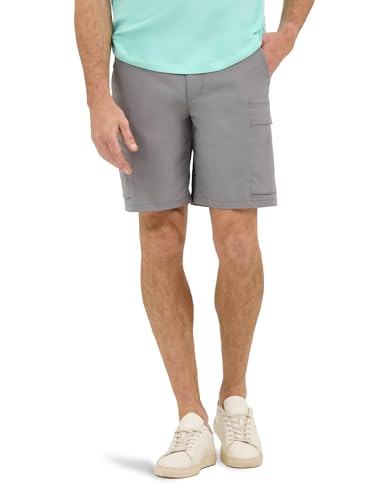 Lee Men's Extreme Motion Synthetic Ripstop Cargo Short, HD Lee Gray, 32