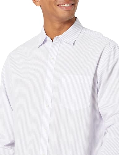 Image of Amazon Essentials Men's Regular-Fit Long-Sleeve Casual Poplin Shirt, Button Front, Business Casual, Collared