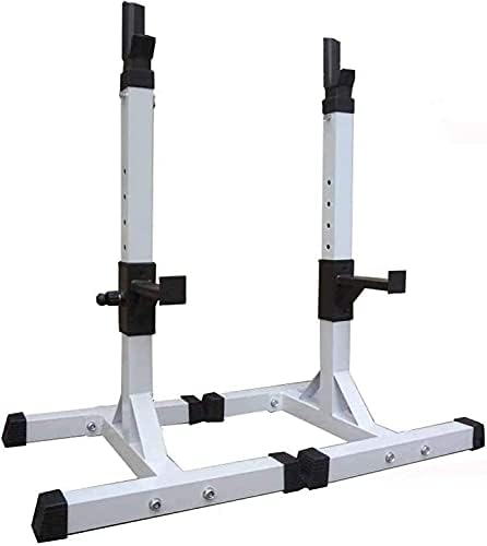 Multi-Function Barbell Rack Adjustable Squat Rack Split Weight Bracket Barbell Stand Bodybuilding Gym Weightlifting Heavy Support Bench Press Weight Stand for Indoor Gym Fitness Training Max Load 200K