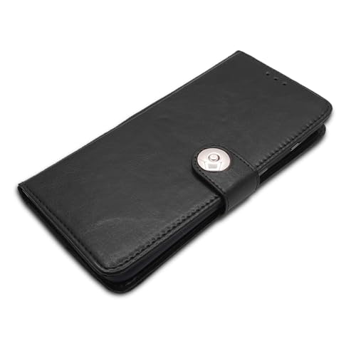 Image of Pikkme Samsung Galaxy J7 Prime Flip Cover Leather Finish | Inside TPU with Card Pockets | Wallet Stand and Shock Proof | Complete Protection Flip Case (Button Black)