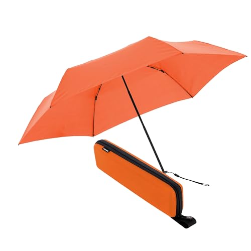 Knirps Parapluie X4U Fluo Orange : Parapluie Compact Résistant au Vent