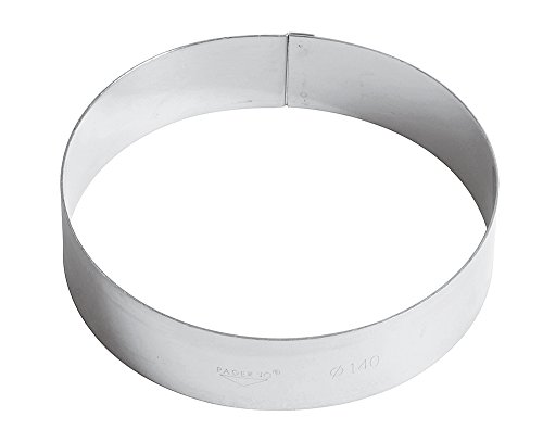 Paderno 47530-14 Anello per Torte Cm 14, Acciaio Inox