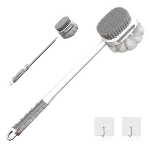 LuxeCasa 2-in-1 Shower Back Brush
