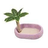 Bothyi Cat Kitten Bed Exercise Play Climbing Scratch Post Cat Scratcher Lounge Nest for Rest Sleeping Playing Kitten, Purple
