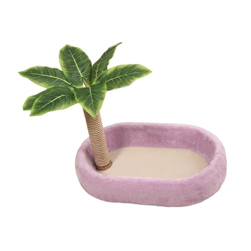 Bothyi Cat Kitten Bed Exercise Play Climbing Scratch Post Cat Scratcher Lounge Nest for Rest Sleeping Playing Kitten, Purple