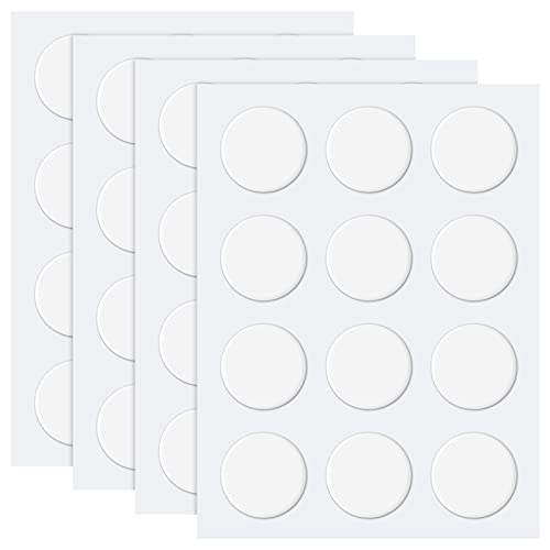 Zonon 60 Pcs Double Sided Adhesive Dots Clear Glue Point Tape Stickers Balloon Glue Round Mini No Traces Adhesive Sticker Dot Sticker for Classroom Decor Craft DIY Office (1.57 Inch/ 40 mm)