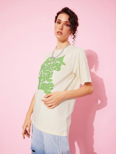 Image of Dillinger Blue Graphic Oversized T-Shirt