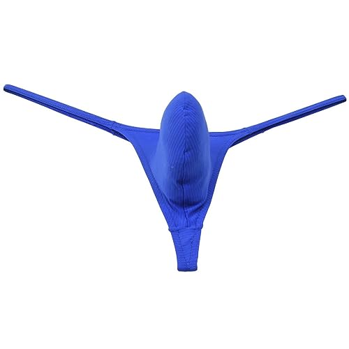 Mens Mini Bikini Contour Pouch G-string Thong Underwear Thin Ice Silk T-back Micro Underpants Tiny Waist Sheer Tangas