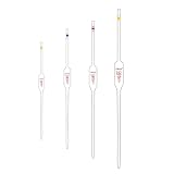 Lot de 10 Pipettes Jaugées en Verre Borosilicate Pipettes Volumétriques à Trait Unique pou...