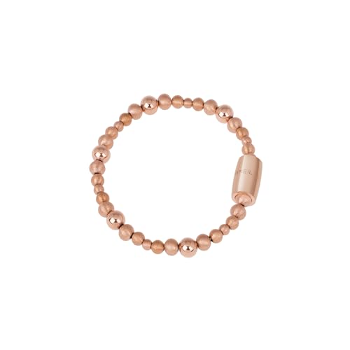 Breil, Collezione Magnetica, Bracciale Small Sun, in Acciaio IP Rose, con Piccole Sfere in Doppia Finitura Diamantata e Lucida, Pratica...
