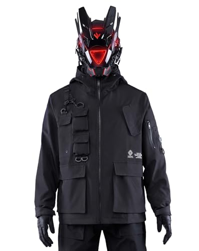 Image of Niepce Inc Japanese Streetwear Waterproof Windbreaker Jackets for Men | Cosplay, Everyday Wear, Gift for Boyfriend or Son