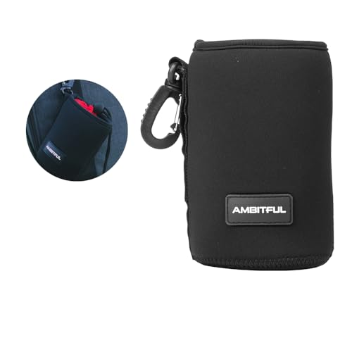 Image of AMBITFUL Lensball Bag, Lens Case, DSLR Camera Lens Pouch Bag, Black, Neoprene, 5.9x3.93in LP-15