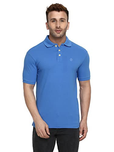 Image of CHKOKKO Men's Cotton Regular Fit Half Sleeves Polo T-Shirt