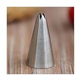 Kuchentüllen 1 Stück Spritztülle aus Edelstahl für Kuchendekoration, Gebäckspitze für handgefertigte Werkzeuge, Backwarengeschäft Düsenspitzensatz