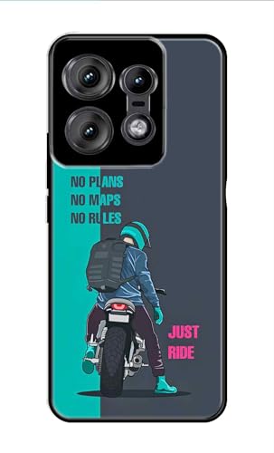 Image of Metal TPU Printed Back Cover for Motorola Edge 50 Pro 5G (Just Ride Traveller) 360 Degree Protection | Camera Protection -25092024(AH)