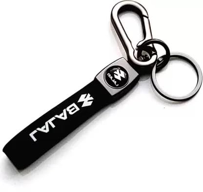 Bajaj Leather Strap Metal Hook Keychain Key Ring For Men Boys Pulsar Avenger Chetak Key chain