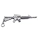 LTKJ Giochi Prop 1/6 Metallo Pistole Modello M4 Fucile d'assalto Portachiavi Ciondolo Giocattoli Regalo