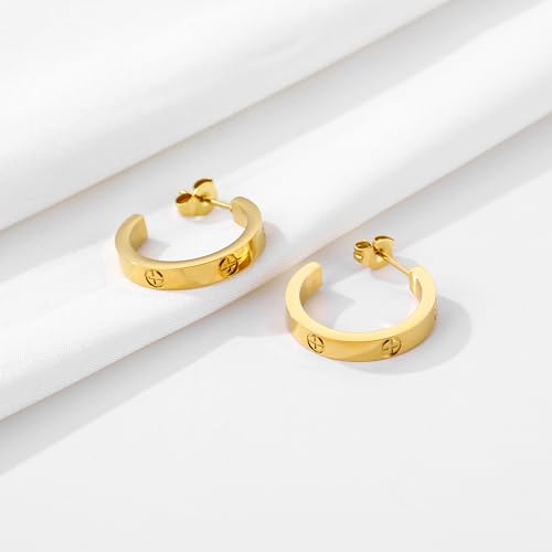 Ladies' Love Friendship Earrings Ring Earrings Stainless Steel Durable Low Allergy Friendship Jewelry Birthday Graduation Wedding Ladies Christmas Gift4