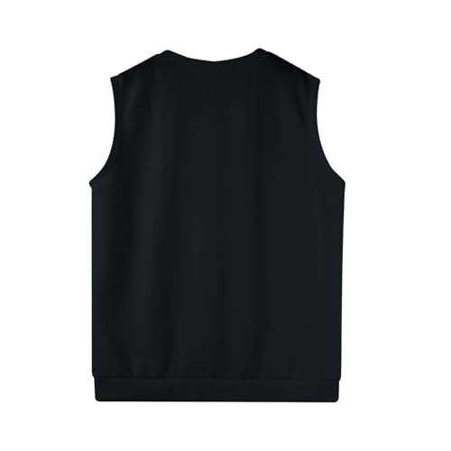 Mens Vest 2025 Lightweight V Neck Pullover Solid Sleeveless Knitted Vest Sweater Business Work Relaxed Fit Tops2