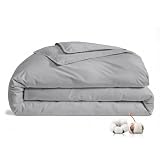 FAUNNA 100% Cotton Duvet Cover Dust Mite Bed Bug Comforter Protector, Queen