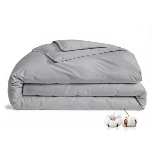 FAUNNA 100% Cotton Dust Mite Duvet Cover Twin XL - Microban Antimicrobial, OEKO-TEX Certified, Hidden Zipper