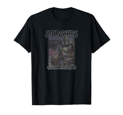 T-shirt Star Wars The Mandalorian et l'Enfant imprimé coton pour adulte