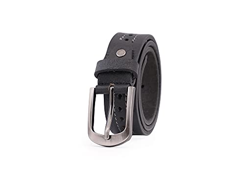 Image of Genuine Leather Belt for Kids, Black /Brown Colour Adjustable Belt with Metal Buckle, Belt for Formal, Casual & Jeans Wear, Waist 20-24-28-30 Inch 3|5|7|9|11 Yrs
