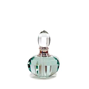 KECHU zartgrüne Kristall Glas Parfümflasche 3ml