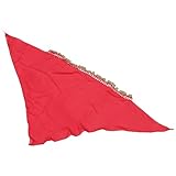 MAGICLULU Bauchtanz Kopftuch mit Münzen Damen Stammes Kopfschmuck Rot Atmungsaktives Haarband Festival Tanzaccessoire