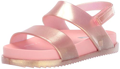 mini melissa Girls' Mini Cosmic Sandal Slipper, Rose Gold, 5 Medium US Toddler