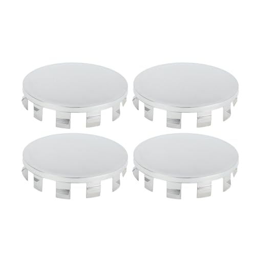 VekAuto 4Pcs Car Wheel Hub Center Caps Compatible for BMW 5 Series G30 17-23 Anti-Scratch, Durable 56.5mm 2.22\" OD Plastic Chrome Silver Tone Front and Rear Wheels