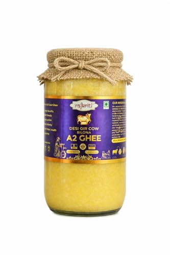 Image of Rajkriti A2 Gir Cow Desi Ghee 100ML | Bilona Method | Curd-Churned & Cultured |Pure, Natural & Danedar| Lactose-Free,Gluten-Free | Grass-Fed | Lab Tested | Immunity Booster -Pack of 1