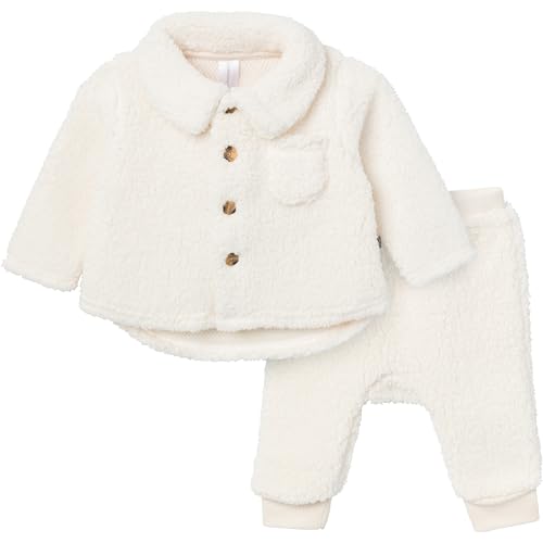 Image of Modern Moments by Gerber Baby Microplush Shacket and Pant Set