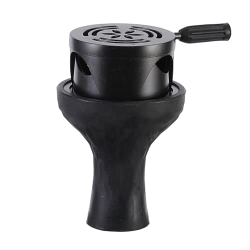 NOBLE HOOKAH Shisha Kopf Set Eloxiertes Aluminium Smokebox Shisha Zubehör mit 7-Loch-Silikon Shisha Kopf Phunnel