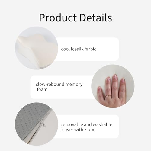 Reading Prone, Ergonomic Back Support Pillow for Bed Sitting Up Prone Pillow Face Down Sleep, Resting, Relaxing Back Pain Relief, White - Image 5
