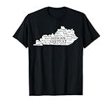Kentucky - Bourbon Trail Map T-Shirt