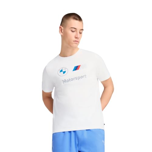 Puma Men's BMW M Motorsport Essentials Logo T-Shirt, Puma White SS25, X-Large - image 1