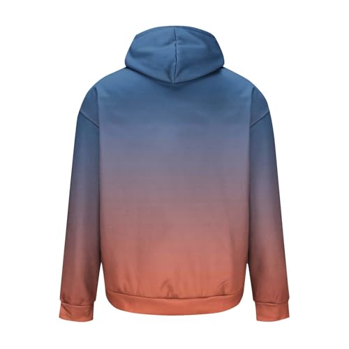 Hooded Sweatshirts for Men Casual Stylish Gradient Color Long Sleeve Winter Fleece Lined Pullover Hoodies with Pocket4