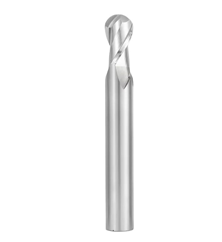1 pz HSS Fresa a testa sferica Codolo dritto 2 taglienti 4 Acciaio rapido R0.5 - R16(2F,R9)
