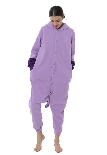 RANSUU Kostüm Onesie Erwachsene Einteiler Jumpsuit Tier Kostuem Damen Herren Pyjama Fasching Halloween Schlafanzug Cosplay Karneval ZiYB XL