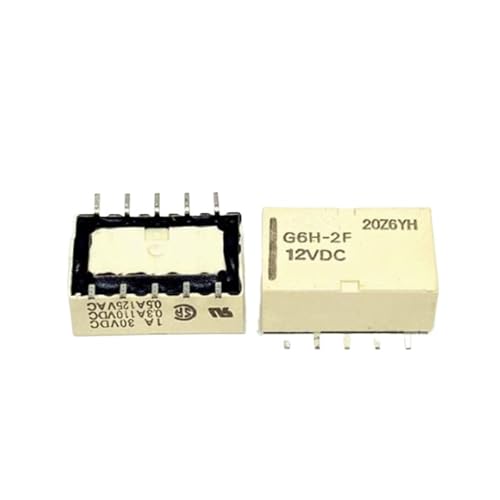 Relay G6H-2F-12VDC G6H2F12VDC micro-relais de signal 12V DC 10 broches pour circuit imprimé