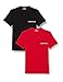Produktbild Emporio Armani Herren Emporio Armani Men's 2-pack Core Logoband T-shirt T Shirt, Black/Red, M EU