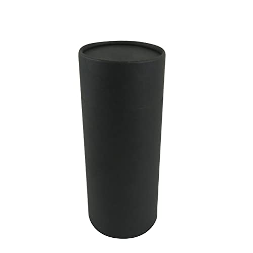 Image of WENPACK Paperboard Tube With Lid Round Cardboard Box Container (3.22 inch D*6.62 inch H, black)